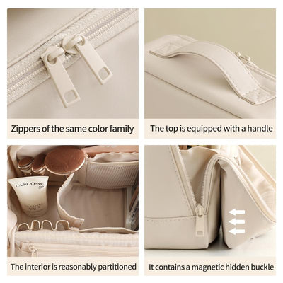 Travel Makeup Bag with Luggage Strap