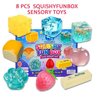 Squishy Fun Box – 8pc Sensory Set