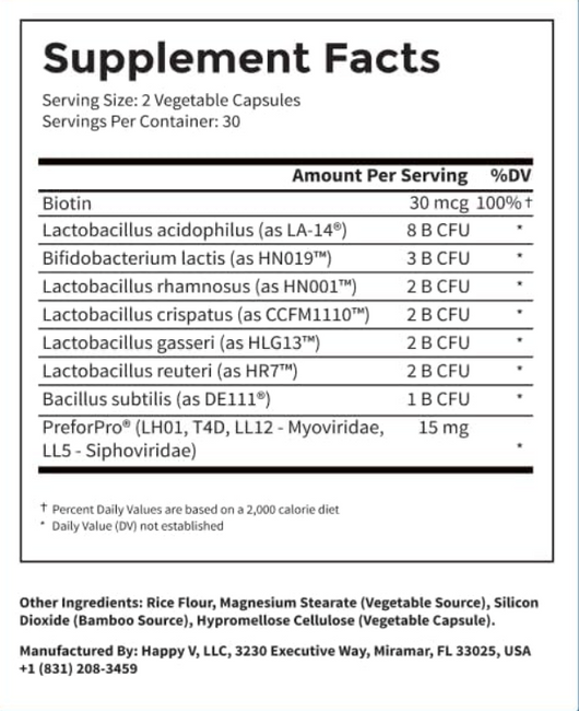 Vaginal Prebiotic + Probiotic for Women